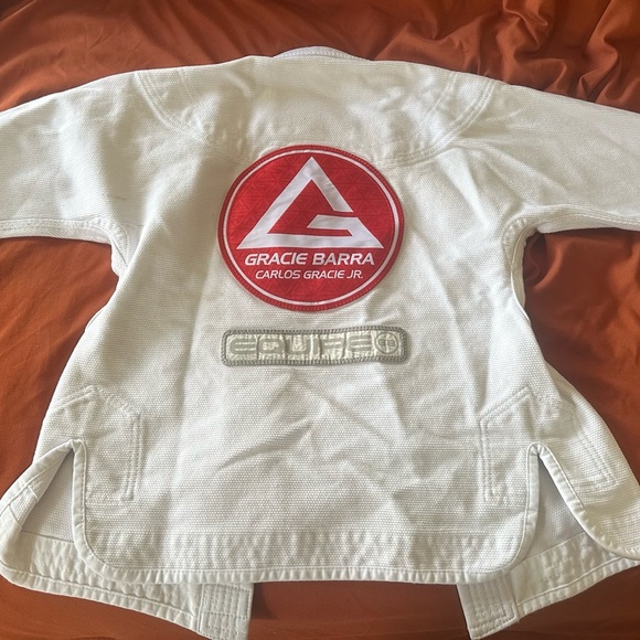 Kids Gracie Barra brand competition weight Kimono, top only. Size Y3 - Picture 3 of 4
